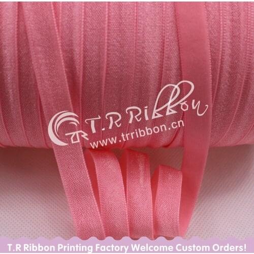 New arrive!! 3/8" 9mm non- fold over elastic 100 yards/roll #150 pink elastic ribbon free shipping