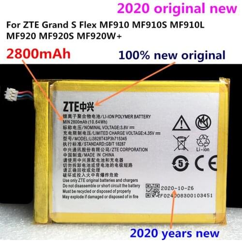 New 2000mAh LI3820T43P3h715345 Battery For ZTE MF910 MF910S MF910L MF910NL MF910V MF920 MF920W MTC 835F MF910 MR150-2 Battery