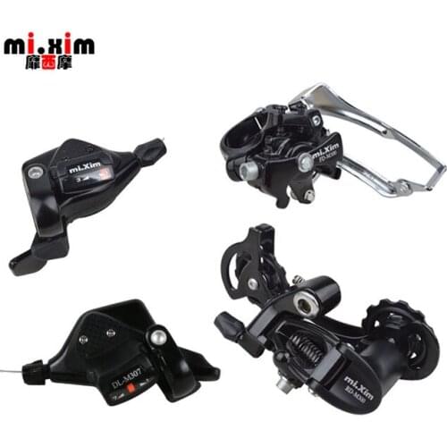Mi.Xim 7 Speed Derailleur Set 7 speed Shifter MTB Mountain Bikes 21 Speed Front and Rear Derailleur for Shimano and Microshift