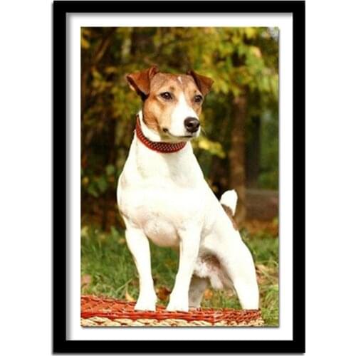 Full Diamond Embroidery,Animal Jack Russell Terrier Dog,5Diamond Painting,Cross Stitch,Diamond ,Needlework,Christmas art