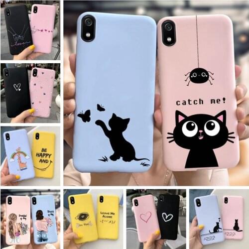 For Phone Case Xiaomi Redmi 7 7A Cover Cute Cartoon Shockproof Bumper For Xiaomi Redmi 7A Fundas Para on Redmi7 7 A Housing Soft