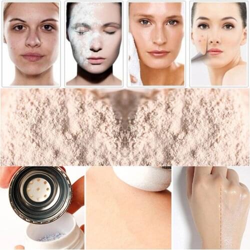 Loose powder, mushroom head, waterproof, Bronzer with skin contour, cosmetics, naked makeup base, Swab base