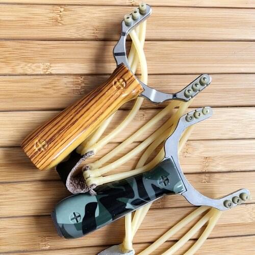 New Outdoor Powerful Sling Shot Folding Wrist Adult Slingshot Camouflage Hunting Slingshot Catapult Marble Games Hunting Bows