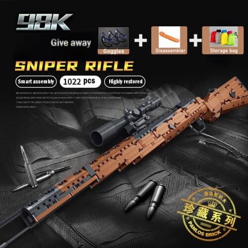 SWAT Military WW2 Weapon 98K Desert Eagle Submachine Models Building Blocks Compatible For Pistol GUN Blocks Toys