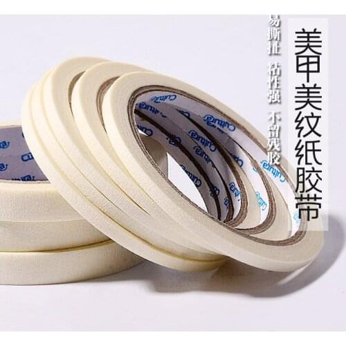 Nail Art Manicure Textured Tape French Style Stripes Nail Polish Stickers Isolation Tape Powder Coated Mirror Nail Art Tools