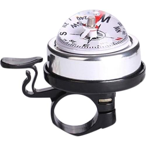 Bicycle Compass Bell Mountain Road Bike Folding Bicycle Alloy Horn Safety Warning Bell Riding Cycling Equipment Accessories