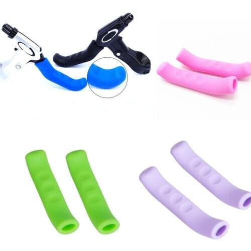 Bicycle Brake Handle Lever Silicone Sleeve Cover Fixed Gear Universal Type Brake Lever Protection Bicycle Grip Accessories