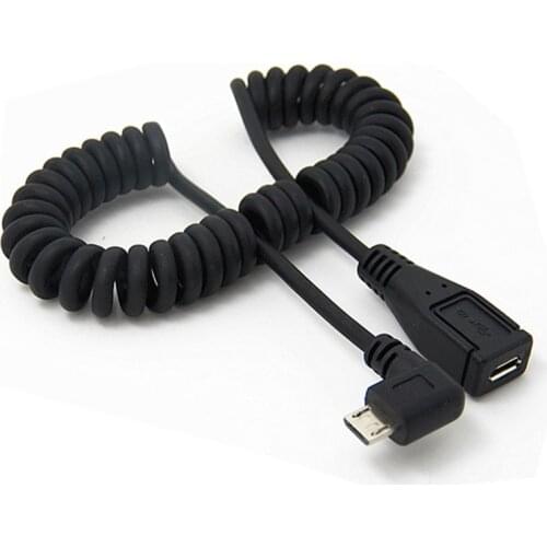 High Quality Micro USB 2.0 B 5pin Male to Female M/F Extension Charging Data Charger Lead Extender Cable Telescopic Cable