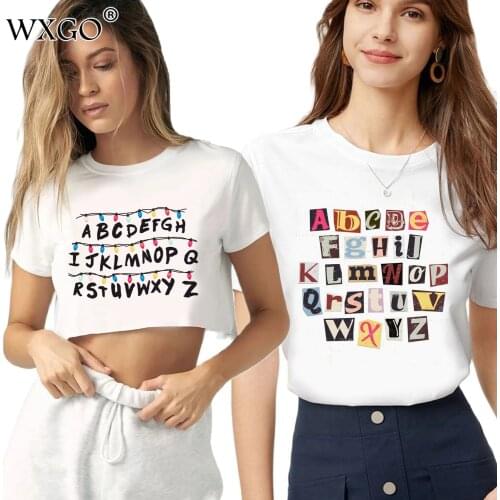 Женские футболки с надписями WXGO China At AliExpress