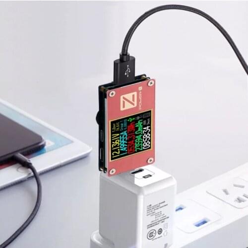 YK001-USB PD high-precision fast charge data cable charging head detection voltage and current tester multimeter