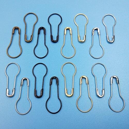 100pcs/pack Gourd Shape Metal Safety Pins Craft Clips Marker Tag Pin DIY Knitting Cross Stitch Holder Sewing Tools Accessories