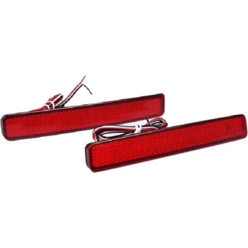2Pcs Car Rear Bumper Reflector Brake Light Led Taillight For Volkswagen T5 Transporter/ Caravelle / Multivan 2003-2011