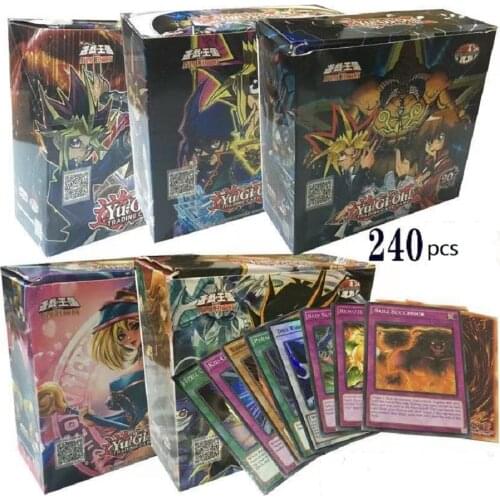 240PCS/Set of Yugioh Rare Flashcard Yu Gi Oh Game Paper Card Childrens Toy Girl Boy Collection Yu-Gi-Oh Card Christmas Gift