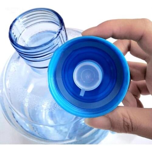 Plastic 5Pcs/Set Delicate Reusable Non Spill Water Bottle Jugs Mini Water Bottle Caps Good Sealing for Restaurant