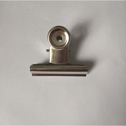 6pcs Office supplies stainless steel strong circular steel clip 50MM long invoice clip wholesale