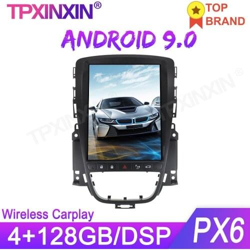 Android 9.0 For OPEL Astra J 2010 + Tesla style car GPS Navigation head Unit No DVD Tape Recorder Multimedia Player auto stereo