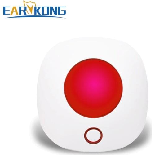 Earykong 433MHz Wireless Strobe Siren Sound and Light Siren Alarm 100dB for PG103 / W2B / W123 / G4 / G50 / PG105 / PG106 Alarm