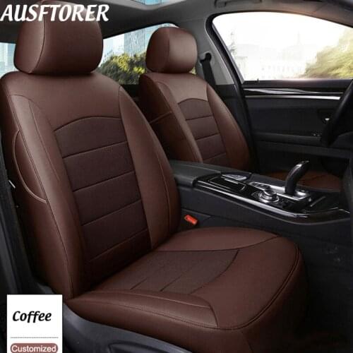 AUSFTORER Custom Genuine Leather Cover Seats for Audi R8 2007-2014 Automobiles Seat Cover Cushion Supports Auto Accessories 6PCS