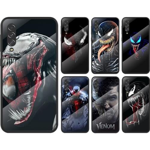 Marvel Venom For Samsung Galaxy A91 A81 A72 A71 A52 A51 A41 A31 A21S A11 A01 Tempered Glass Cover Phone Case