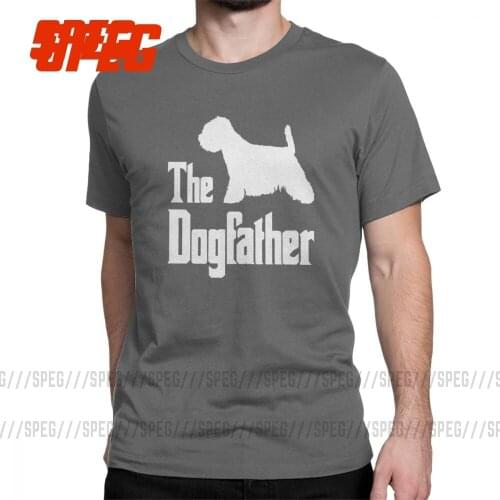 The Dogfather West Highland White Terrier Dog T Shirt Mens Cotton Funny T-Shirt Funny Gift Idea Westie Tee Clothes Plus Size