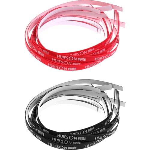 Set of 20 Pcs 49cm Table Tennis Edge Tape Sponge Ping Pong Racket Bat Side Protect Tapes Replacement Black+Red