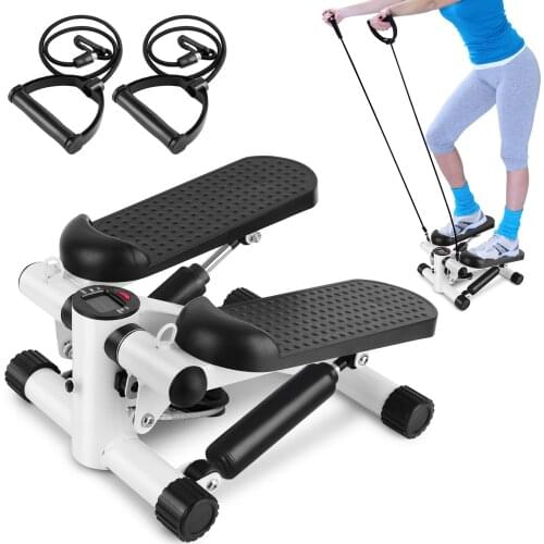 Mini Fitness Twist Stepper Electronic Display Home Exercise Workout Machine with Resistance Bands Fitness Equipment for Home Gym