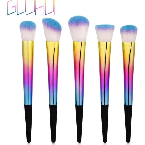 Pro Gradient Color 3/5pcs Makeup Brushes Set Soft Cosmetic Powder Blending Foundation Eyeshadow Blush Brush Kit Make Up Tools