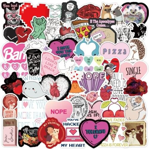50/100pcs Sweet Salty Stickers Waterproof For Fans Gift DIY Laptop Luggage Phone Guitar Cartoon Animals Sticker Decals Kis Toy