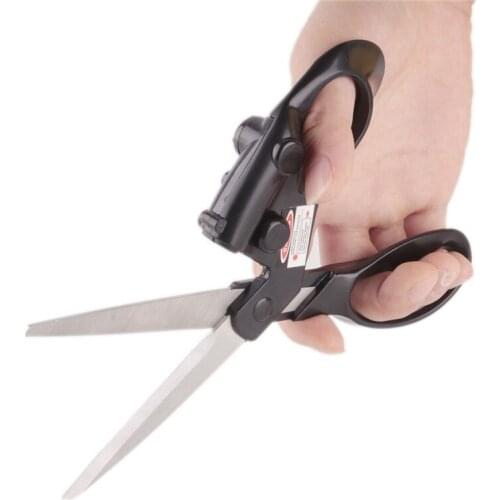 New Sewing Laser Guided Scissors For Home Paper Crafts Wrapping Cuts Straight Fast