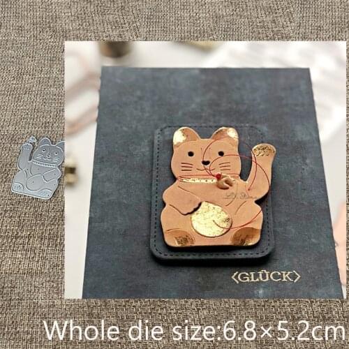 New Design Craft Metal stencil mold Cutting Dies Lucky Cat decoration scrapbook die cuts Album Paper Card Craft Embossing