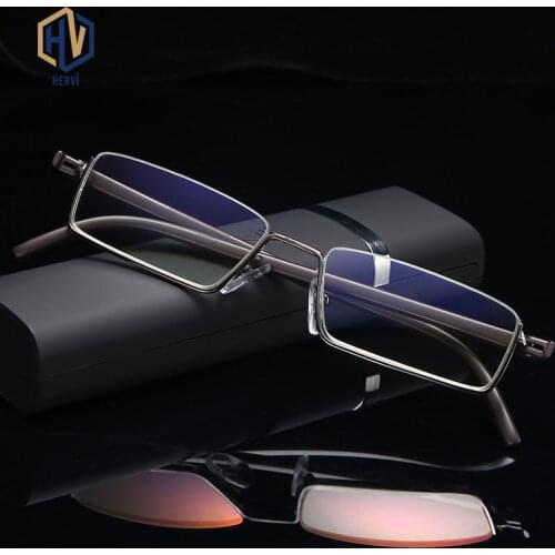 TR90 Womens Half Frame Reading Glasses MenTR90 Anti blue light Old People Eyeglasses очки для чтения