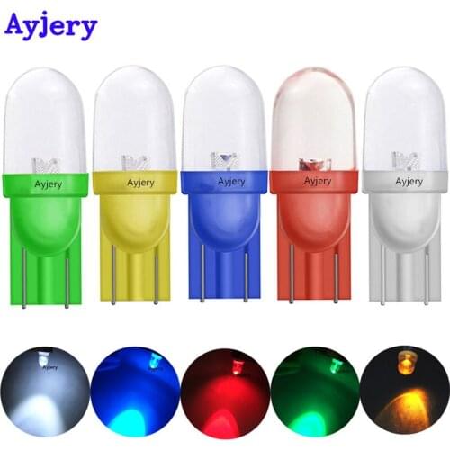 AYJERY Wholesales !! 1000pcs 12V T10 F8 1 SMD W5W 194 168 Convex Lens Auto Wedge Turn Side Bulbs Car Interior Reading Dome Lamp
