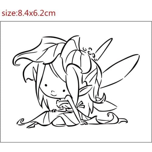 Girl Transparent Clear stamps and metal cutting dies DIY Silicone Seals Scrapbooking