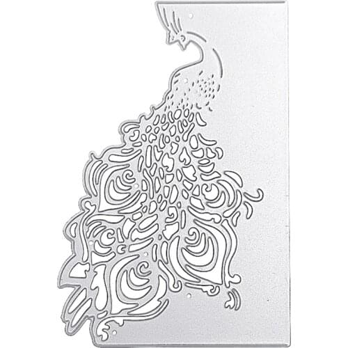 Hollow Peacock Metal Cutting Dies Stencil DIY Scrapbooking Album Paper Card Template Mold Embossing Craft Decoration