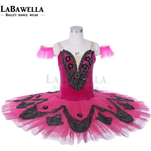 Rose red Customized Classical Ballet Tutu Professional tutu ballet costumes performance tutu JY008B