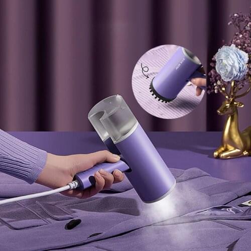 Handheld Steam Iron Foldable Garment Steamer Hanging Ironing Clothes Ironing Machine with Hair Ball Brush 800W for Home Travel