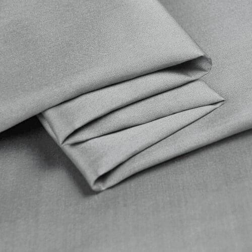Silk Wool Twill Fabric140cm width 32mm/48%Silk+52%Natural Pure Organic Fabrics Silk Satin Dress Cloth Silver Gray