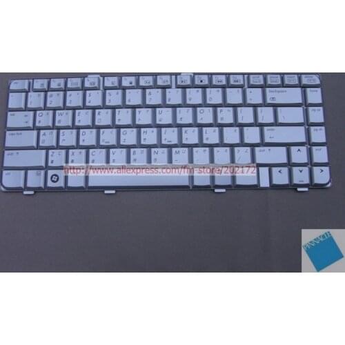 Brand New Silver Laptop Notebook Keyboard 441427-AB1 AEAT1#00120 For HP DV6000 Series (Taiwan) 100% compatiable us
