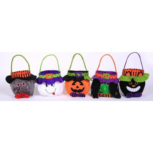 Halloween Treat Handbag Pumpkin Vampire Drawstring Bag Kids Goody Bags Halloween Candy Gift Bags for Trick Or Treat