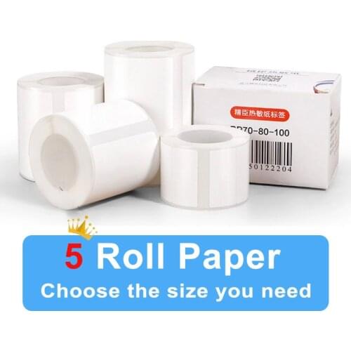 B21 Thermal Label Printer Paper Strong Adhesive Sticker Printing Tag Paper Three anti-thermal Paper Pocket Thermal Printer Paper