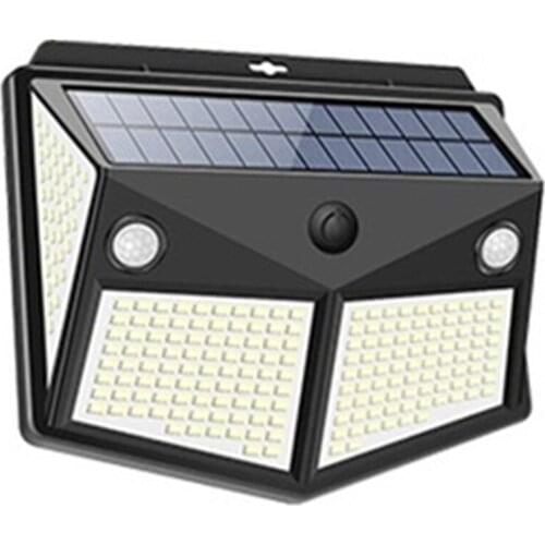 Solar Lights Outdoor 260LED, Wireless Double Solar Motion Sensor Lights with 300 Degrees Sensor Angle, Security Light