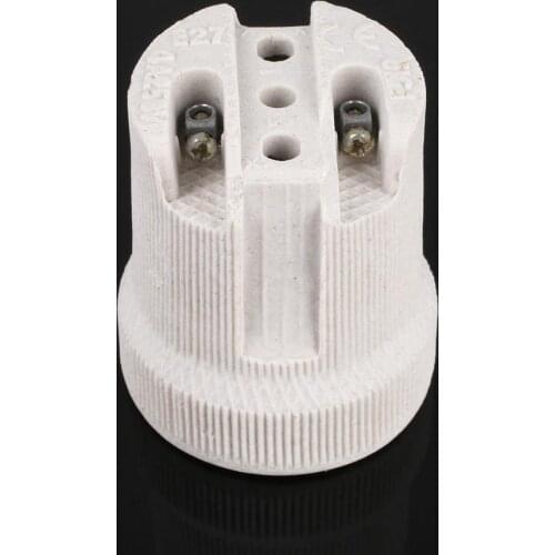 Screw E27 Ceramic Porcelain Bulb Base Holder for Heat Lamps Reptile Pet