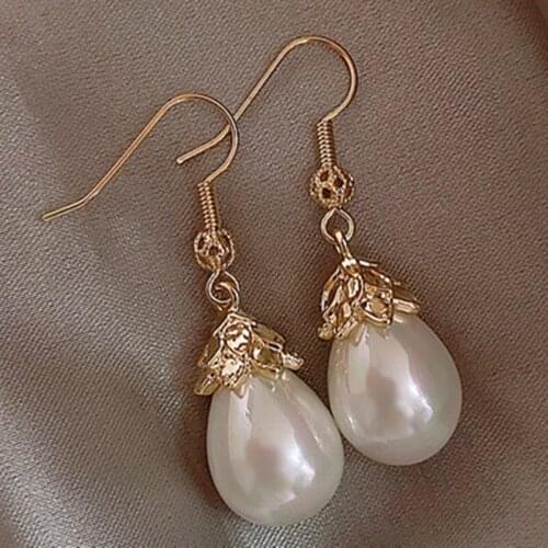 Korean Wind Girl Earrings High Light Pearl Long Tassel Simple Earrings Drop Earrings Female Fashion womens Jewelry Accessories