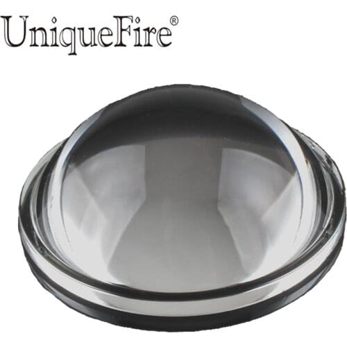 UniqueFire LED Flashlight DIY T67 67mm Optical Glass Lamp Torch Convex Lens