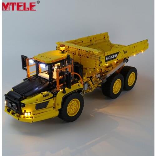 MTELE Brand LED Light Up Kit For Technic 6x6 Articulated Hauler Compatible With 42114