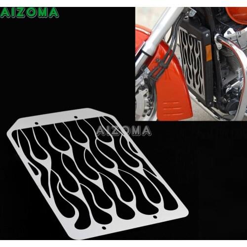 Stainless Steel Radiator Guard Motorcycles Chrome Radiator Grill Protector Cover For Kawasaki VN1500 VN1700