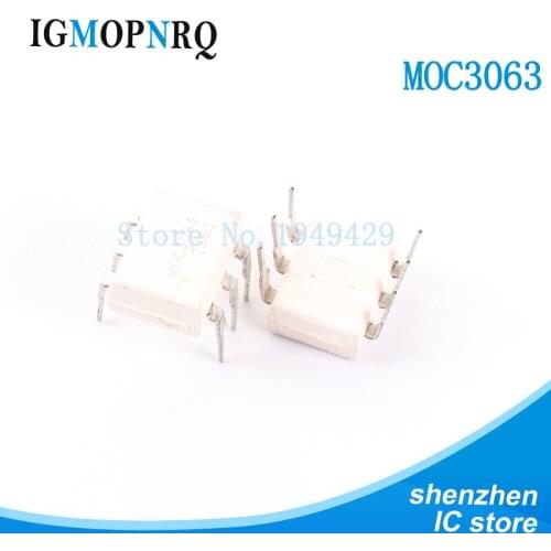 10PCS EL3063 DIP6 MOC3063 600PBV 5000Vrms -55 to +100 Op Temp New