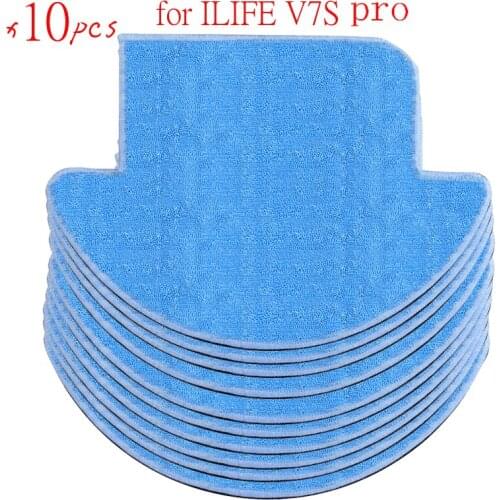 10 pcs ilife v7s pro robot vacuum cleaner Cloths Replacement for chuwi ilife v7s pro Mop