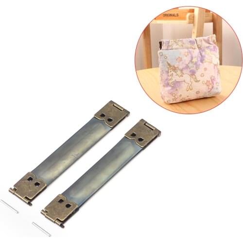 10PCS Pouch Frame For Coins Bag, Metal Internal Flex Frames, Squeeze Frame For DIY Bags