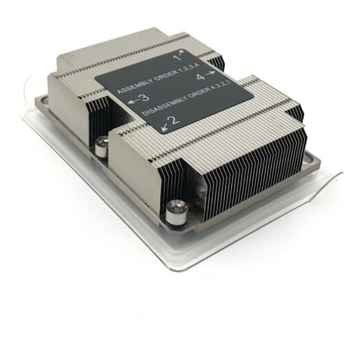 2019 high quality LGA3647 narrow 1u CPU cooler heatsink for server industrial computer